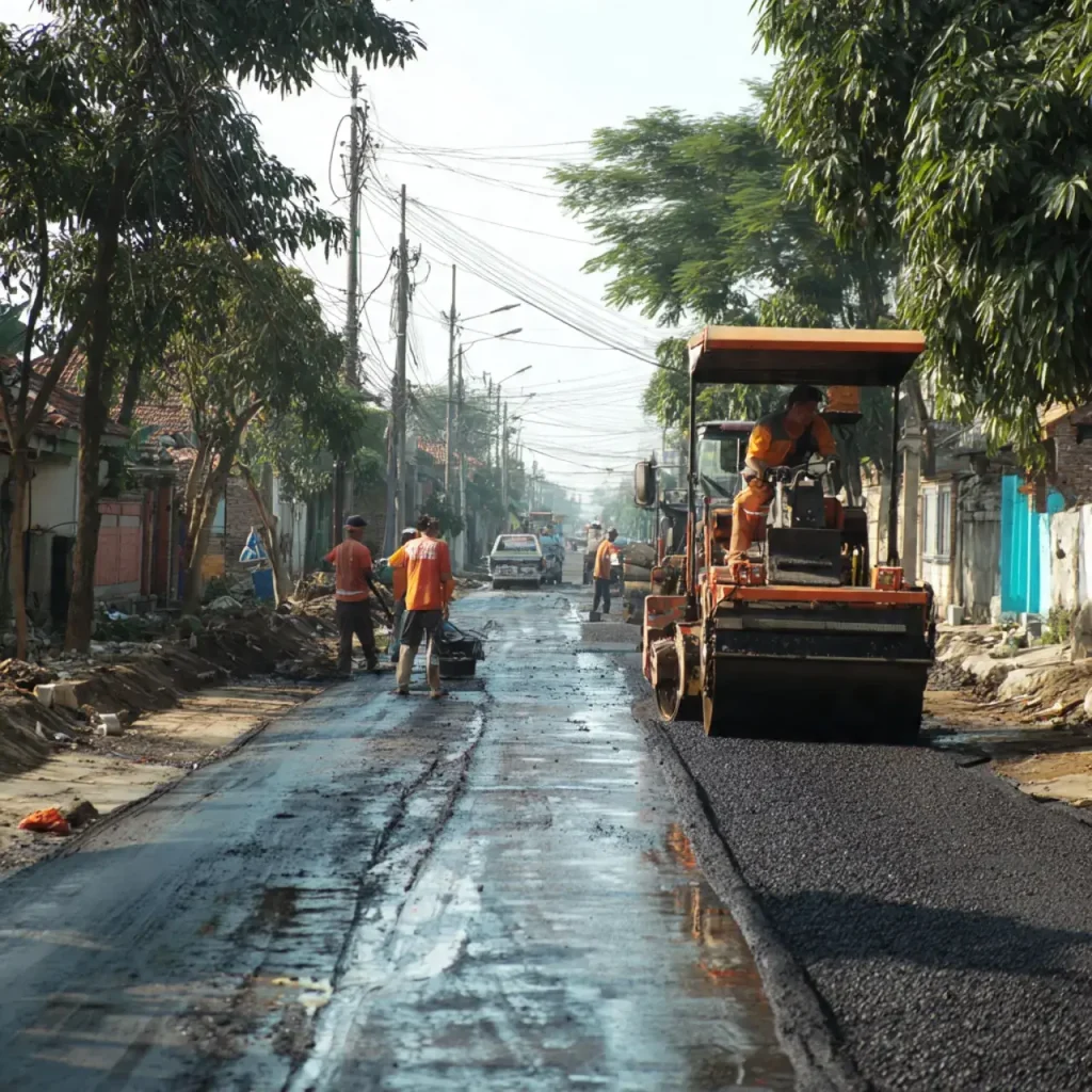 Aspal Hotmix Pancoran Mas