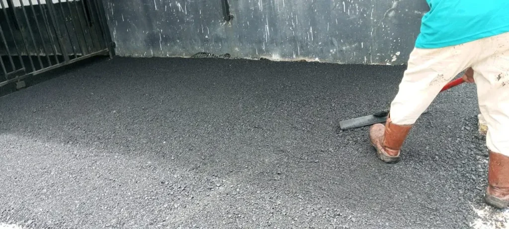 Proses Gelar Aspal Hotmix Manual