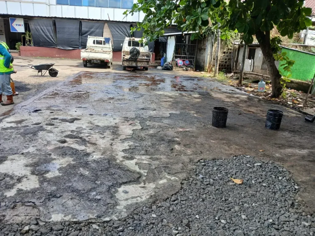 Proses Gelar Tack Coat